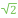 SQRT2 block icon